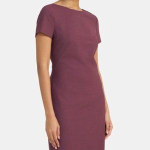 Theory Plum Short Sleeve Dress